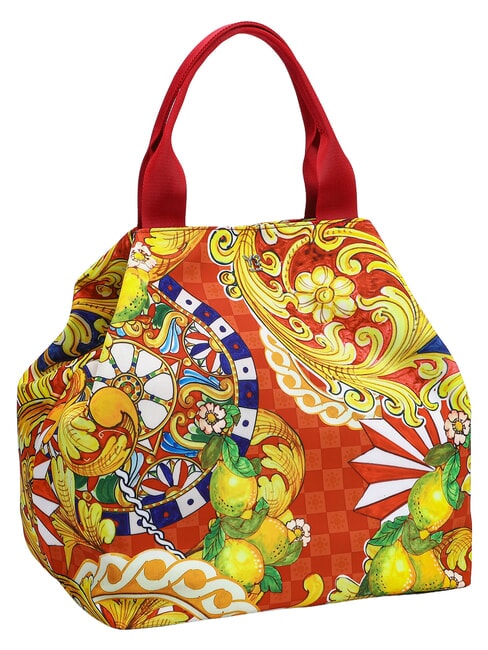 MODICA Bolso de compras de hombro, con correa para el hombro. cereza - Bolsos Mujer