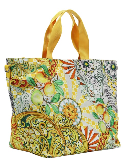 MODICA Bolso de compras de hombro, con correa para el hombro. lim&oacute;n - Bolsos Mujer