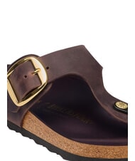 BIRKENSTOCK GIZEH BIG BUCKLE HEX sandalia tipo zapatilla de cuero habana - Zapatos Mujer - 5