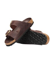 BIRKENSTOCK ARIZONA BIG BUCKLE HEX Sandalias tipo zapatilla de cuero engrasado habana - Zapatos Mujer - 4