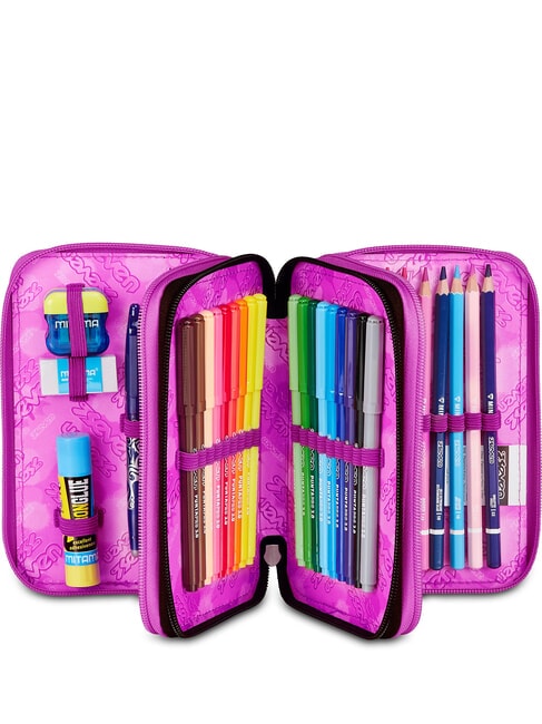 SHADOWS OF COLOR Estuche para l&aacute;pices con kit escolar violeta claro - Estuches y Accesorios