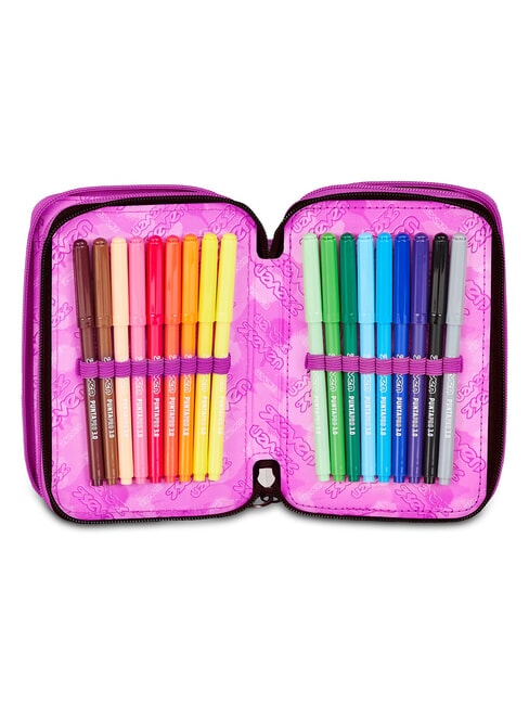 SHADOWS OF COLOR Estuche para l&aacute;pices con kit escolar violeta claro - Estuches y Accesorios