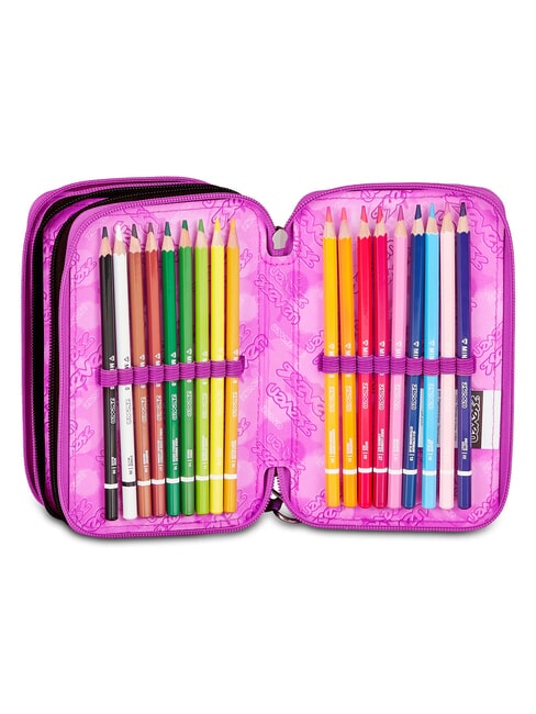 SHADOWS OF COLOR Estuche para l&aacute;pices con kit escolar violeta claro - Estuches y Accesorios
