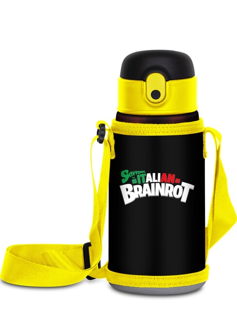 ITALIAN BRAINROT Botella t&eacute;rmica de 0,46 l negro - Botellas t&eacute;rmicas