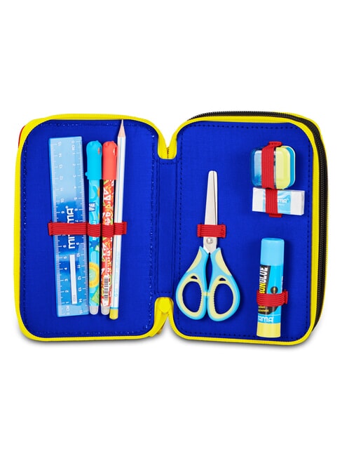 THE HEDGEHOG SPEED Estuche para l&aacute;pices con kit escolar azul el&eacute;ctrico - Estuches y Accesorios