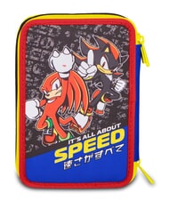 SONIC HEDGEHOG THE HEDGEHOG SPEED Estuche para l&aacute;pices con kit escolar azul el&eacute;ctrico - Estuches y Accesorios - 6