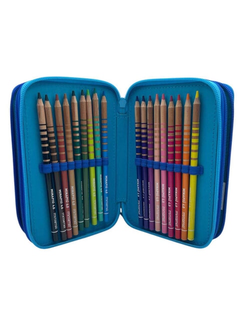 ITALIAN BRAINROT Estuche para l&aacute;pices con kit escolar azul el&eacute;ctrico - Estuches y Accesorios