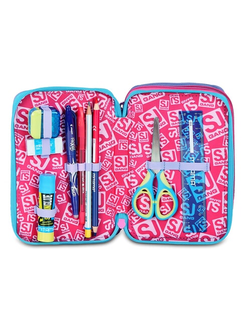 GLOW LED UNICORN GIRL Estuche para l&aacute;pices con kit escolar lila suave - Estuches y Accesorios