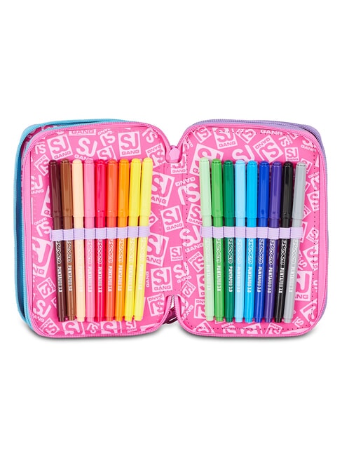 GLOW LED UNICORN GIRL Estuche para l&aacute;pices con kit escolar lila suave - Estuches y Accesorios