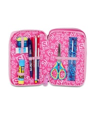 SJGANG HEART BUDDY GIRL Estuche para l&aacute;pices con kit escolar mu&ntilde;eca rosa - Estuches y Accesorios - 3