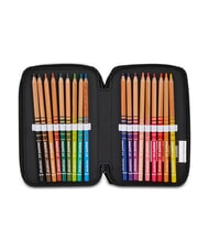 JUVENTUS WE ARE YOUTH Estuche para l&aacute;pices con kit escolar negro - Estuches y Accesorios - 5