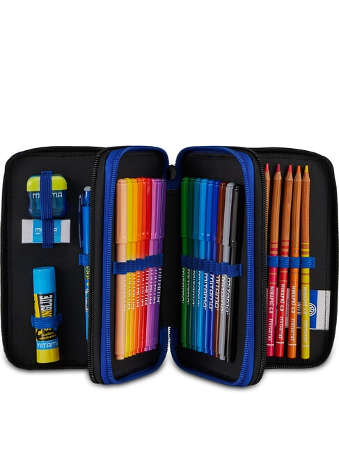 OUR DESTINY Estuche para l&aacute;pices con kit escolar azul el&eacute;ctrico - Estuches y Accesorios