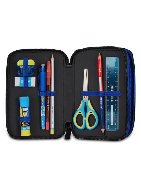 OUR DESTINY Estuche para l&aacute;pices con kit escolar azul el&eacute;ctrico - Estuches y Accesorios