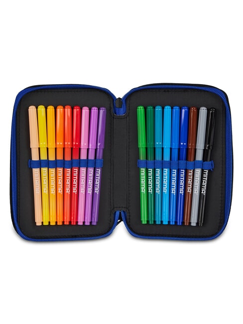 OUR DESTINY Estuche para l&aacute;pices con kit escolar azul el&eacute;ctrico - Estuches y Accesorios