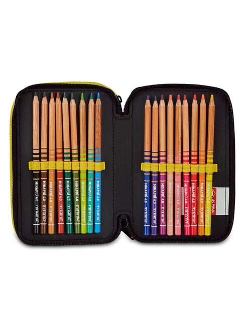 LUPETTO SCHOOL Estuche para l&aacute;pices con kit escolar roma rojo - Estuches y Accesorios