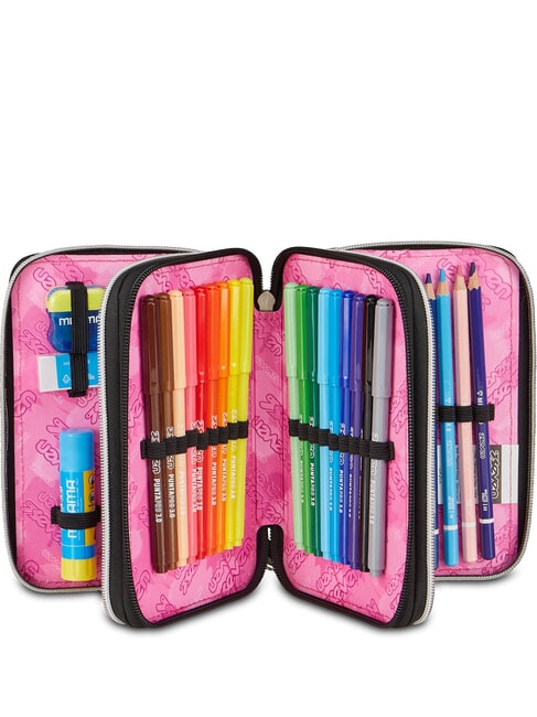 MADE OF STARS Estuche para l&aacute;pices con kit escolar negro - Estuches y Accesorios