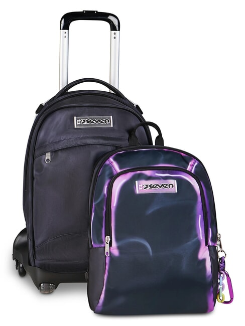 SHADOWS OF COLOR Mochila con carrito violeta claro - Mochilas con ruedas