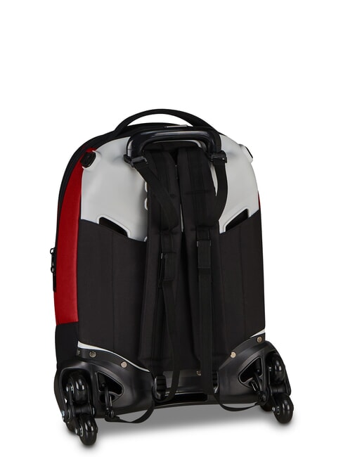 LUPETTO SCHOOL Mochila con ruedas triples roma rojo - Mochilas con ruedas