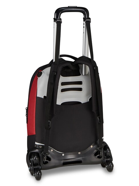 LUPETTO SCHOOL Mochila con ruedas triples roma rojo - Mochilas con ruedas