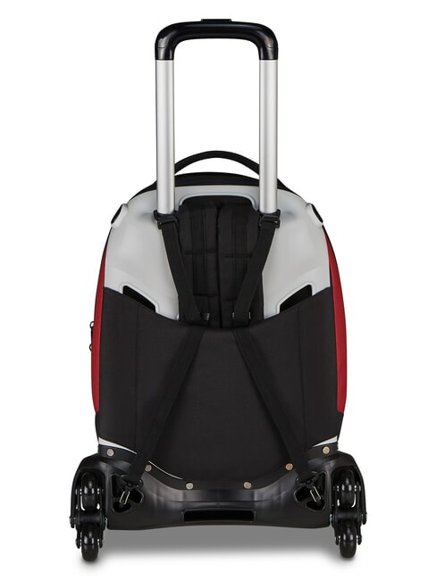 LUPETTO SCHOOL Mochila con ruedas triples roma rojo - Mochilas con ruedas