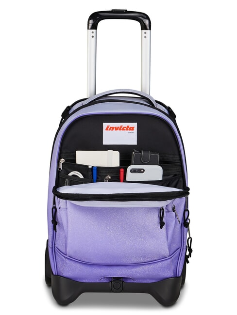 FANTASY Mochila con ruedas desmontable de 2 ruedas dalia morada - Mochilas con ruedas