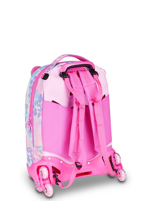 HEART BUDDY GIRL Mochila con carrito desmontable mu&ntilde;eca rosa - Mochilas con ruedas