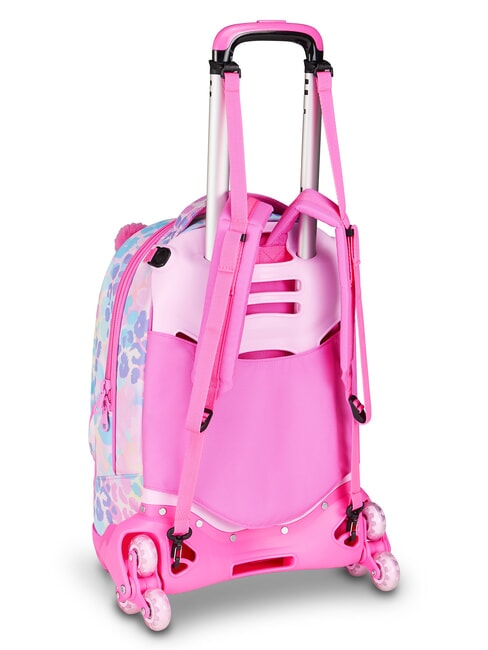 HEART BUDDY GIRL Mochila con carrito desmontable mu&ntilde;eca rosa - Mochilas con ruedas