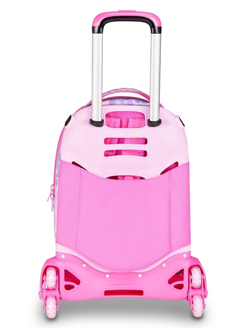 HEART BUDDY GIRL Mochila con carrito desmontable mu&ntilde;eca rosa - Mochilas con ruedas