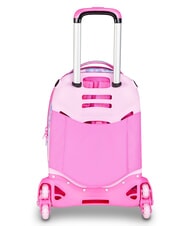 SJGANG HEART BUDDY GIRL Mochila con carrito desmontable mu&ntilde;eca rosa - Mochilas con ruedas - 4