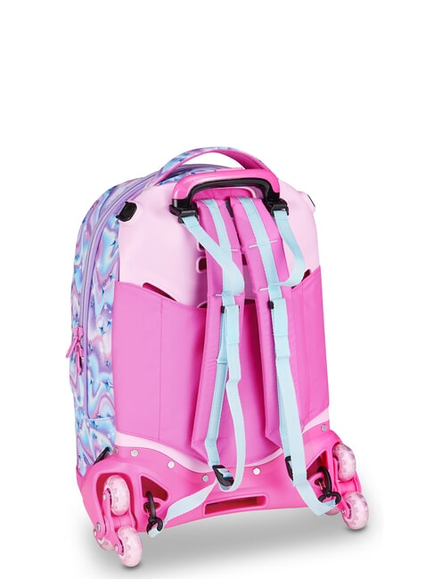 GLOW LED UNICORN GIRL Mochila con ruedas 3 en 1 lila suave - Mochilas con ruedas