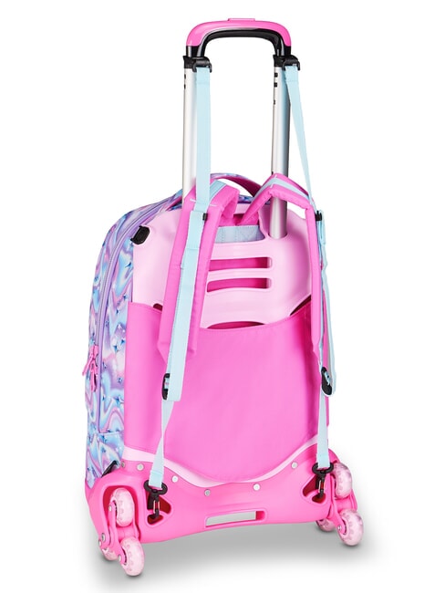 GLOW LED UNICORN GIRL Mochila con ruedas 3 en 1 lila suave - Mochilas con ruedas