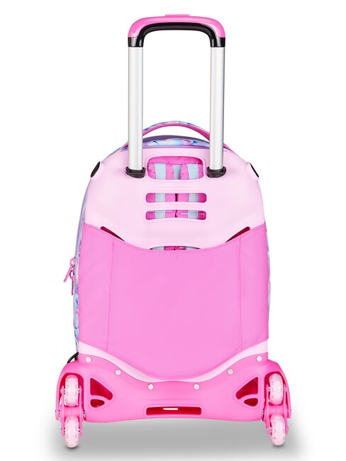GLOW LED UNICORN GIRL Mochila con ruedas 3 en 1 lila suave - Mochilas con ruedas