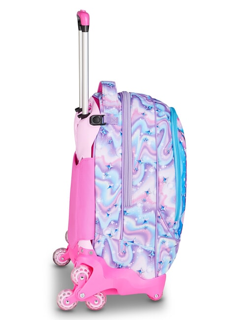 GLOW LED UNICORN GIRL Mochila con ruedas 3 en 1 lila suave - Mochilas con ruedas