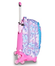 SJGANG GLOW LED UNICORN GIRL Mochila con ruedas 3 en 1 lila suave - Mochilas con ruedas - 5