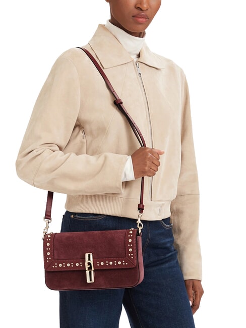 IRIDE Bolso de hombro tonos de manzana roja - Bolsos Mujer