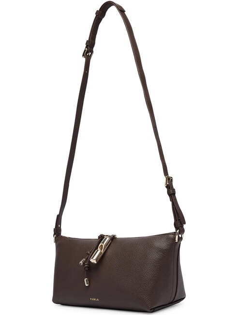 DEBBY Bolso de hombro de piel chocolate - Bolsos Mujer