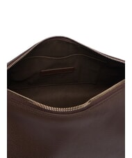 FURLA DEBBY Bolso de hombro de piel chocolate - Bolsos Mujer - 4