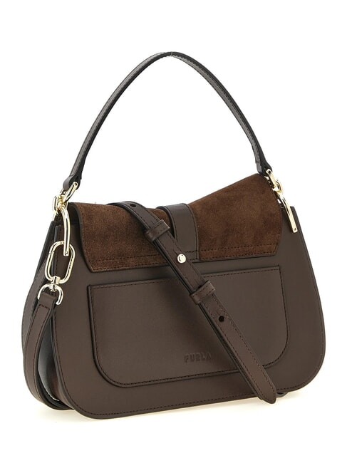 FLOW Bolso de mano con correa para el hombro. tonos chocolate - Bolsos Mujer