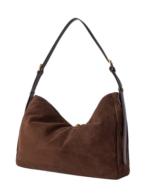 SFERA SOFT Bolso de hombro tonos chocolate - Bolsos Mujer