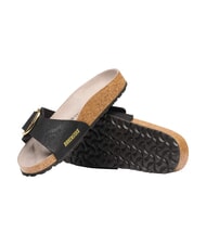 BIRKENSTOCK MADRID BIG BUCKLE Sandalias de una sola tira pit&oacute;n negra - Zapatos Mujer - 4