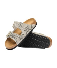 BIRKENSTOCK ARIZONA Sandalias de cuero ostra serpiente - Zapatos Mujer - 4