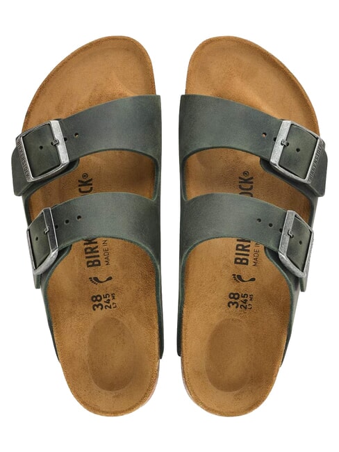 ARIZONA Sandalias de cuero engrasado tomillo - Zapatos Hombre