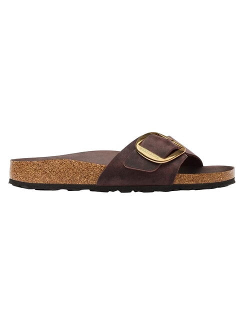 MADRID BIG BUCKLE HEX Sandalias de cuero habana - Zapatos Mujer