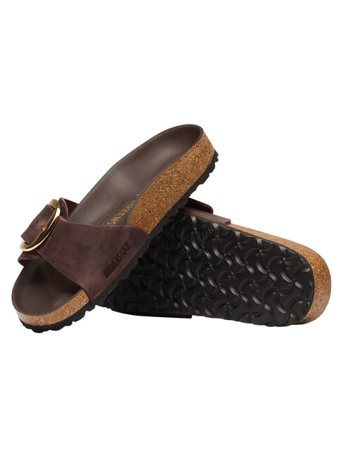 MADRID BIG BUCKLE HEX Sandalias de cuero habana - Zapatos Mujer