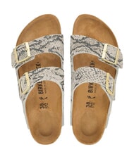 BIRKENSTOCK ARIZONA Sandalias de cuero ostra serpiente - Zapatos Mujer - 3