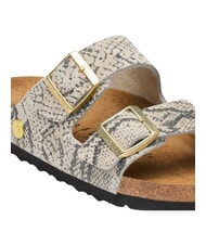 BIRKENSTOCK ARIZONA Sandalias de cuero ostra serpiente - Zapatos Mujer - 5