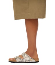 BIRKENSTOCK ARIZONA Sandalias de cuero ostra serpiente - Zapatos Mujer - 6
