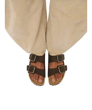 BIRKENSTOCK ARIZONA WB Sandalias de cuero moca - Zapatos Hombre - 6
