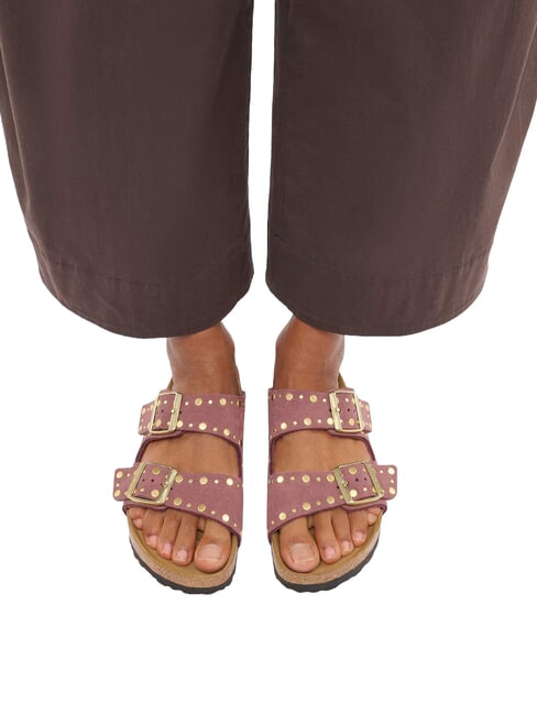 ARIZONA RIVET Sandalias de cuero pimienta - Zapatos Mujer