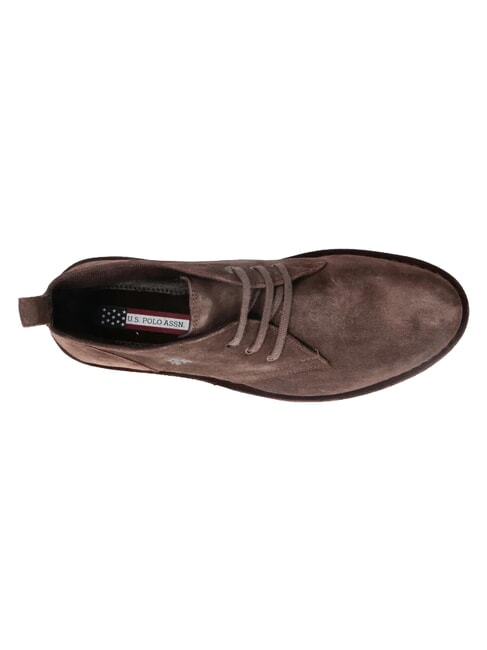 MUST Zapatos de piel de gamuza marr&oacute;n chocolate - Zapatos Hombre